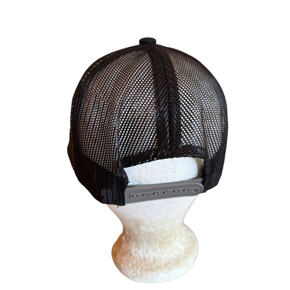Colorado Patch Mesh Trucker Hat Black & Gray Adjustable Snapback Cap Made In Vie - Picture 3 of 5